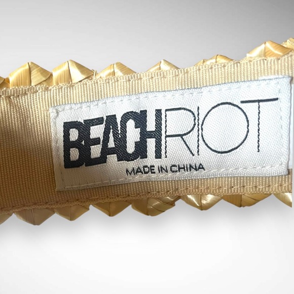 BEACH RIOT Women's Woven Straw Adjustable‎ Visor Brand New - Picture 5 of 8
